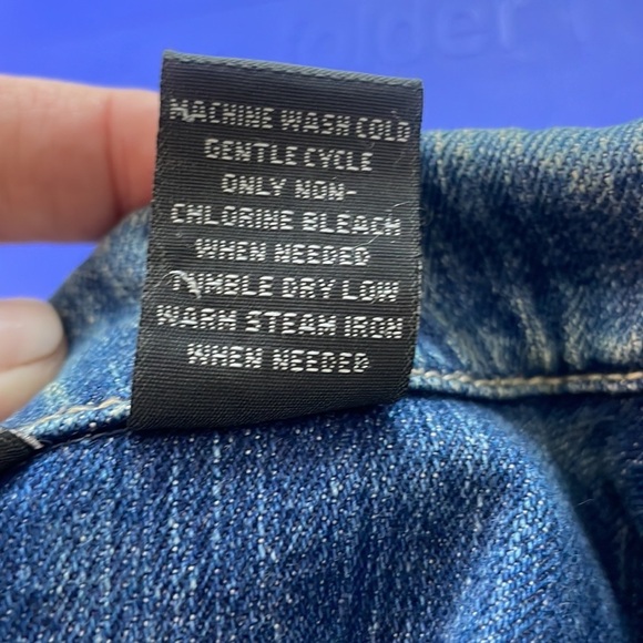 Relativity denim button up jacket cotton spandex blend size medium - Picture 6 of 12